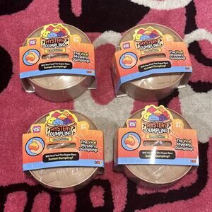 4 x Squishy Bun Mystery Dumpling Sunset Edition Blind Box – Brand New